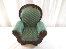 VICTORIAN Parlor ArmChair Wood Chair  fits 18” American Girl Dolls VTG T... - £31.54 GBP