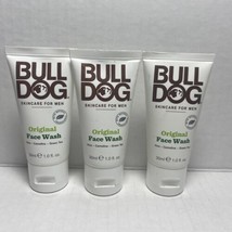 Bulldog Original Skincare Mens Face Wash 1 oz Each Travel Size Lot of 3 - £7.90 GBP