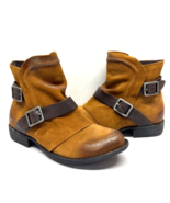 MIZ MOOZ NUBUCK  LEATHER SIDE ZIP   2 BUCKLES BLACK 37EU / 7US NEW # Z-112 - $138.60