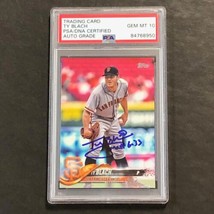 2018 Topps #165 Ty Blach signed card PSA Auto 10 Slabbed Giants - £35.85 GBP