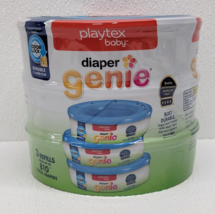 New SEALED Playtex Diaper Genie 3 Refills for Diaper Genie Pail Holds Up To 810 - £10.27 GBP