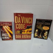 The DaVinci Code Lot with Angel&#39;s &amp; Demons 2 Books &amp;  2 Disc DVD - £6.84 GBP