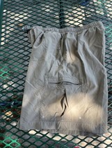 Columbia Sportswear Mens Nylon Shorts Brown Pockets Mesh Lined Belted Large - $23.81