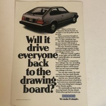 Honda Accord Print Ad Advertisement 1981 pa10 - $7.91