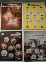 4 Ann Evans Cross Stitch Vintage Booklets Night Lights Bookmarks Pin Cushions .. - £15.81 GBP