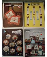 4 Ann Evans Cross Stitch Vintage Booklets Night Lights Bookmarks Pin Cus... - $26.88 CAD