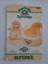 80's Era Butterick 6661 Cabbage Patch Kids Baby Bed Carrier w/ Iron On Transfer - $4.90
