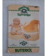 80&#39;s Era Butterick 6661 Cabbage Patch Kids Baby Bed Carrier w/ Iron On T... - £3.83 GBP