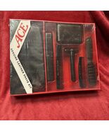 VINTAGE GOODY ACE GENUINE LEATHER SHAVE KIT SOAP BRUSH CASE 2 COMBS NEW ... - $83.62 CAD