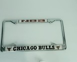 Chicago Bulls Chrome License Plate Frame All Over Tag Cover Car Metal Si... - $25.73