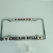 Chicago Bulls Chrome License Plate Frame All Over Tag Cover Car Metal Si... - £20.52 GBP