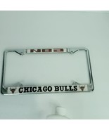 Chicago Bulls Chrome License Plate Frame All Over Tag Cover Car Metal Si... - £20.26 GBP