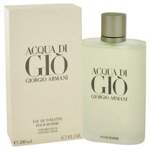 Acqua Di Gio Cologne By Giorgio Armani Eau De Toilette Spray 6.7 Oz Eau De Toil - £79.34 GBP
