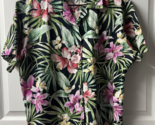 Go Barefoot Short Sleeve Button Front Hawaiian Shirt Womens Size Xtra La... - $16.71