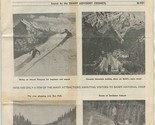 Banff Indian Days Banff Facts and Boat Trips Brochures 1953 Alberta Canada  - £21.79 GBP