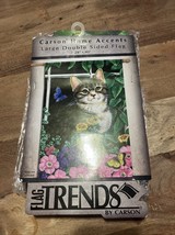 Flag Trends by Carson Large 28 x 40 Yard Flag “Flower Box Kittens” Doubl... - $20.00