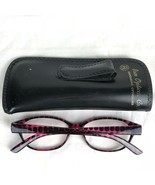 Foster Grant Monica Retro Spotted MAG Prescription Reading Glasses Purpl... - £15.09 GBP