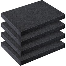 4 Pcs Cuttable Polyurethane Foam Pads 16 X 12 X 1.5 Inches Foam Sheets C... - £40.67 GBP