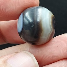 Antica antica perla in pietra di agata dell&#39;Himalaya INDO Suleimani dal ... - $871.27 MXN