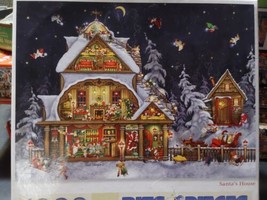 Bits and Pieces 1000pc Jigsaw Puzzle Santas House Christmas Tuula Burger - $37.10