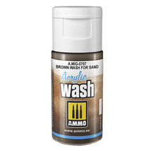 Ammo by MIG Acrylic Wash 15mL - Brown for Sand - £14.86 GBP