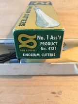Vintage 50s/60s Linoleum Cutters Tool Set and Block Printing Booklet image 10