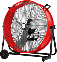 8100 CFM High Velocity Industrial Drum Fan, 3-Speed Heavy Duty Metal Sho... - $291.16