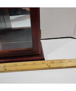 Vintage Cherry Wood Glass Mirrored Wall Table Display Case Curio Cabinet - €45,67 EUR