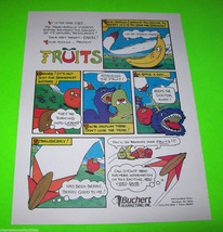 FRUITS BUCHERT 1982 ORIGINAL VIDEO ARCADE GAME PROMO AD Artwork Ready To... - £10.02 GBP