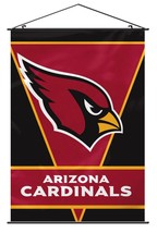 Arizona Cardinals NFL 28 x 40 Wall Banner Vertical Flag Hanging Poles Ba... - $26.99