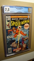 MARVEL SPOTLIGHT 32 SPIDER-WOMAN *CGC 7.5 WHITE PAGES* 1ST APPEARANCE OR... - £196.12 GBP