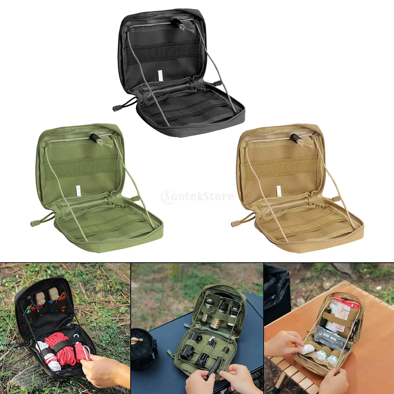 Camping Lantern Storage Bag, Outdoor Tool Bag, Flashlight Bag, Zipper Tent Light - £14.62 GBP