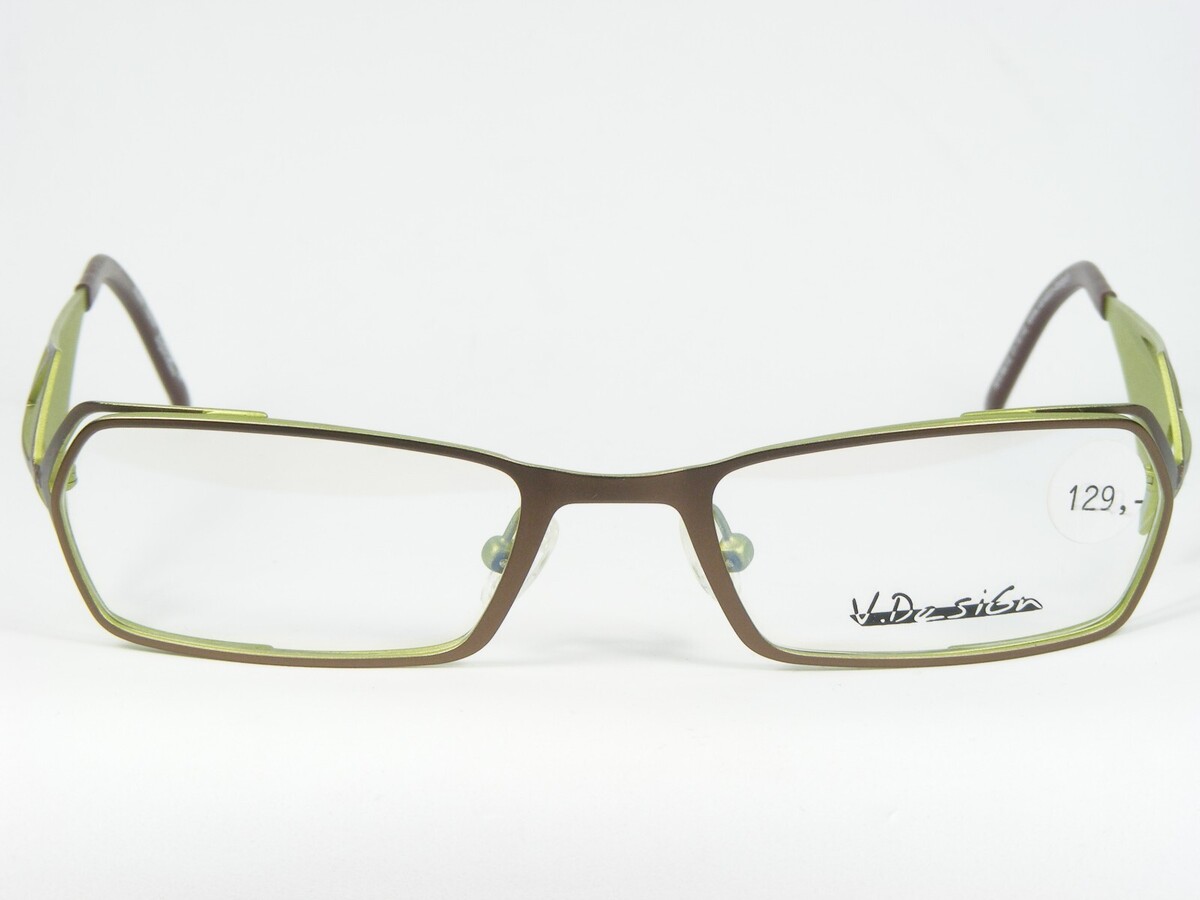 Variation Design 5619 Ma / Avons Brown-Bronze / Vert Lunettes V.Designe ... - $105.91