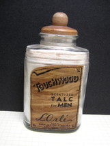 Vintage Touchwood Scentized Parfum L&#39;Orle Talc for Men Glass Bottle w/Wo... - £14.07 GBP