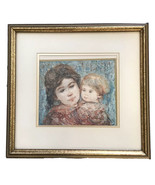 Edna Hibel Patricia And Baby Framed Lithograph Print Limited Edition 546... - £66.17 GBP