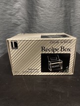 Tamus Clear Acrylic Recipe Box, Vintage New - £18.13 GBP