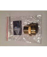 Brass Metric BSPP G 1/2&quot; Male to NPT 1/2&quot; Female Pipe Fitting Coupling A... - £11.10 GBP
