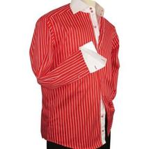 Men Shirt J.Valintin Turkey Usa Egyption Cotton Axxess Style 1594-24 Red image 4