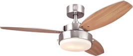 Westinghouse Lighting 7221600 Alloy Ceiling Fan, 42 Inch, Brushed Nickel - $85.99