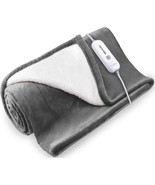 Electric Throw Fast Heated Blanket 50&quot; x 60&quot; Blanket 3 Heat Levels #T 11... - £45.78 GBP