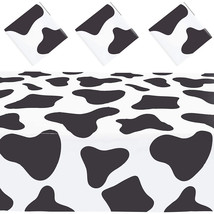 3 Rectangle Plastic Tablecloths, Cow Farm House Animal Birthday Party 54... - $21.99