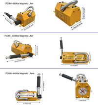 Permanent Magnetic Lifter  Heavy Duty Crane Hoist Magnet Lifting with Release  - £53.42 GBP+