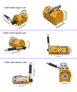 Permanent Magnetic Lifter  Heavy Duty Crane Hoist Magnet Lifting with Re... - £52.71 GBP+