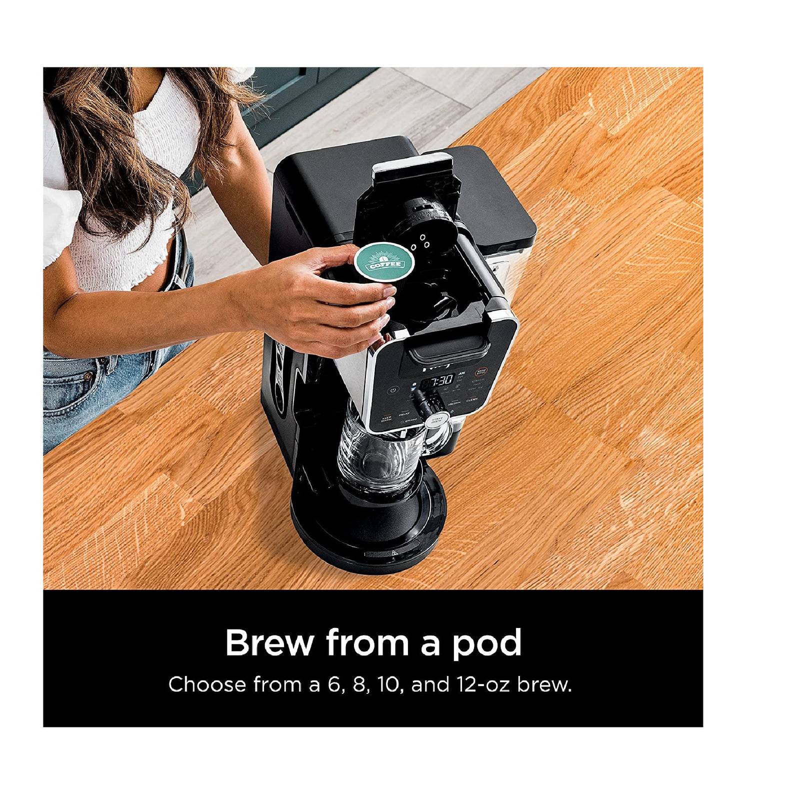Ninja CFP201 DualBrew System 12Cup Coffee Maker With KCup Capsules