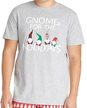 NEW Mens Gnome for the Holidays Christmas Holiday Graphic Tee sz S gray ... - £7.90 GBP