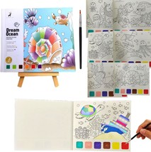 Kids Watercolor Paint Book Kids Watercolor Painting Activity Kit Arts an... - £16.42 GBP