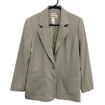 Brownstone Studio Vintage Blazer Medium Sage Green Jacket Polyester Spandex - $17.99