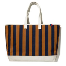 Kule women&#39;s over the shoulder all over striped tote bag in Vicuna/Navy - size - £100.61 GBP