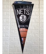 NBA Brooklyn Nets Oversized Premium Felt Pennant Banner Man Cave  Decora... - $32.24 CAD