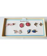 Bay Studio Stud Back Earrings 5 Pair Sensitive Ears Mermaids Flip Flops ... - $28.14 CAD